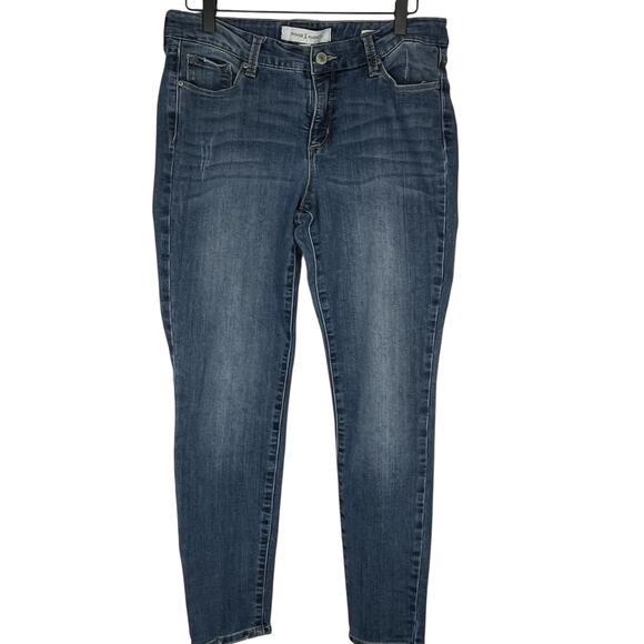 Vintage America Jeans Blue Boho Skinny Stretch lightly distressed Women Size 10 - Picture 9 of 9